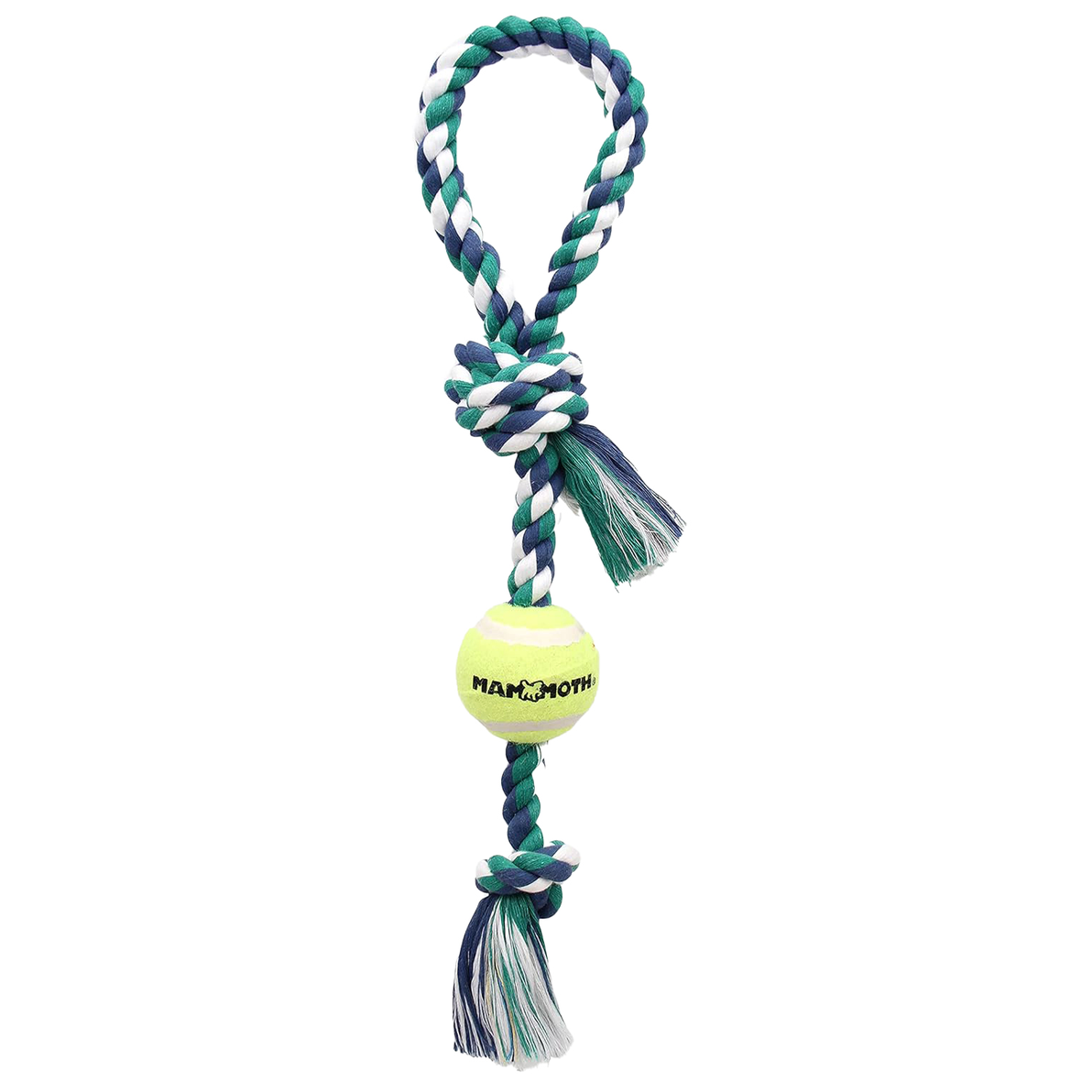 Mammoth Pull Tug with Tennis Ball Med 65cm