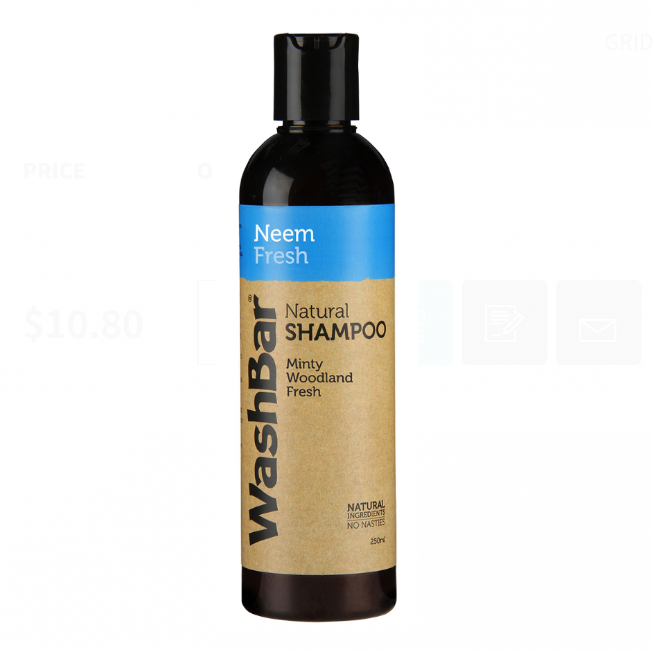 Natural Shampoo 250ml - Neem Fresh