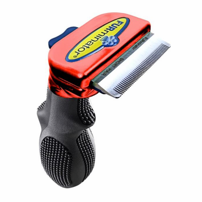 Furminator Small Long Hair Deshedding LTDED Metallic Red Dog