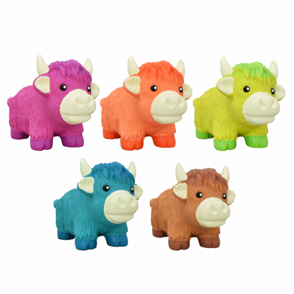 Latex Highland Cow Assorted 17cm