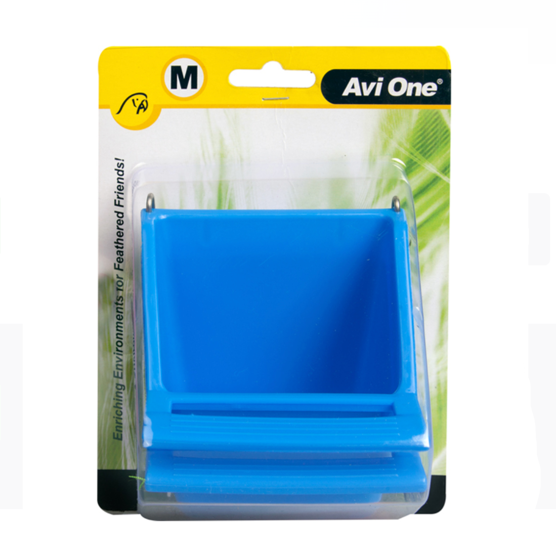 Avi One Bird Feeder - High Back With Perch Medium (2pk)