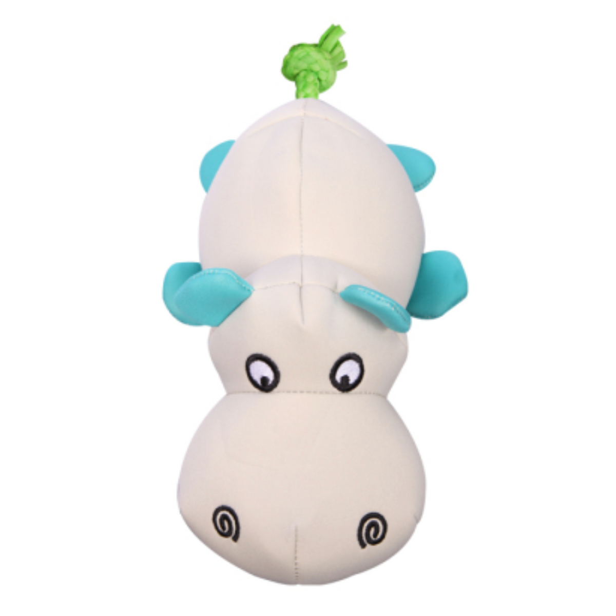 Pet One Dog Toy Splash Squeaky Hippo with Rope (21.6cm)