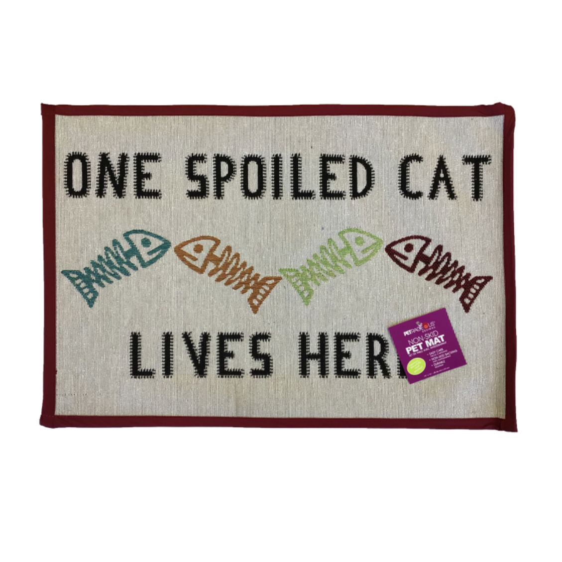 Tapestry Placemat "One Spoiled Cat Lives Here"